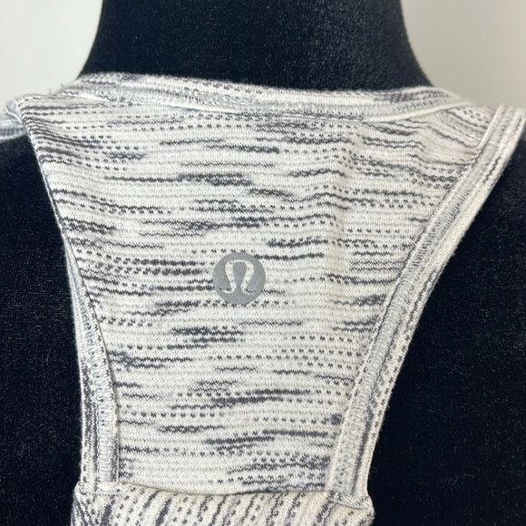 Lululemon Essential Tank Tiger Space Dye Black White - Picture 5 of 7